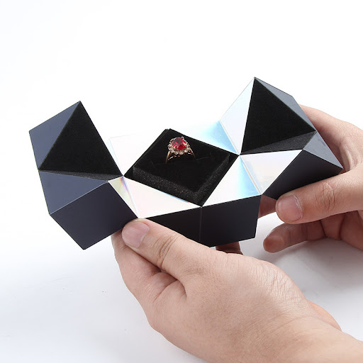 Title 6, Valentines Day Magic Cube Jewelry Packaging Bo...