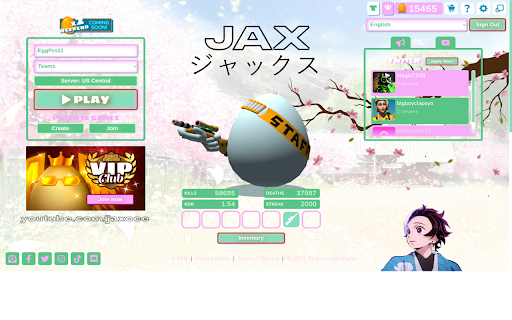 Jax Anime | Shell Shockers Theme