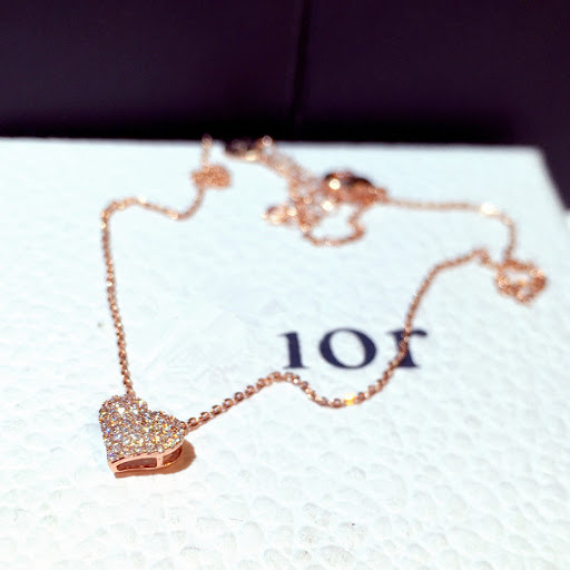 Title 5, Collier de clavicule en forme de cœur avec stra...