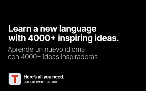 Dual Subtitles for TED Talks