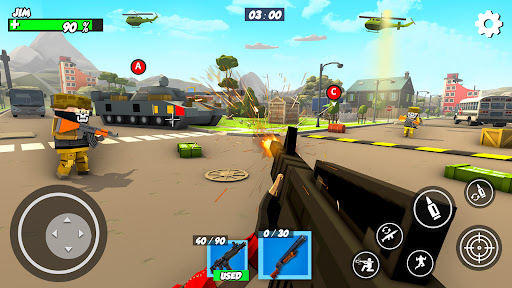 Screenshot FPS Police Gun Game: PIXEL War