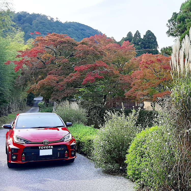 GRヤリスの紅葉と愛車に関するカスタム事例の投稿画像1枚目