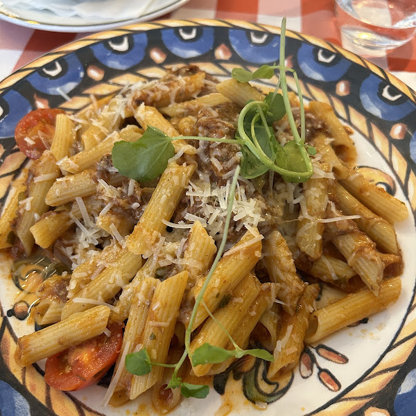 Beef ragu with GF pasta