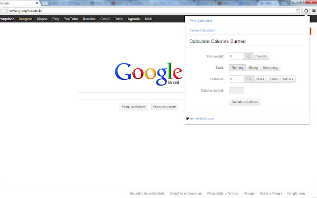 Runner Tools chrome extension