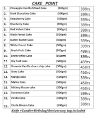 Bake & Bring Cake Shop menu 1