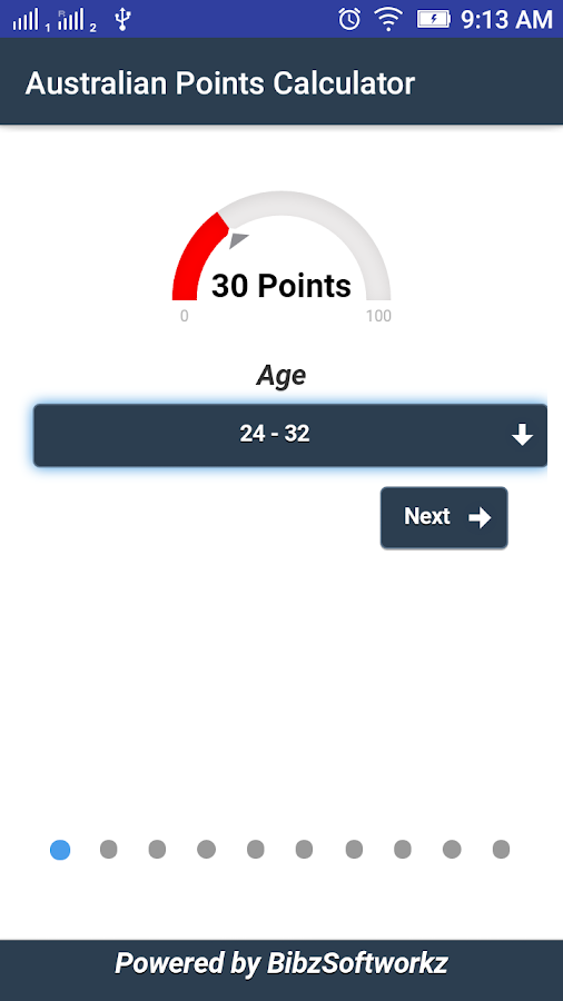 Australia eoi points calculator