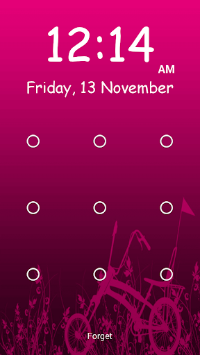 Pink Pattern Screen Lock