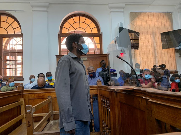 Zandile Christmas Mafe in the dock at Cape Town magistrate's court on January 4 2022.