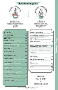 Grandmama's Cafe menu 4