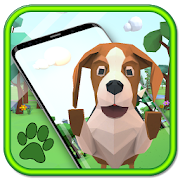 3D Cute puppy theme&Lovely dog wallpaper  Icon