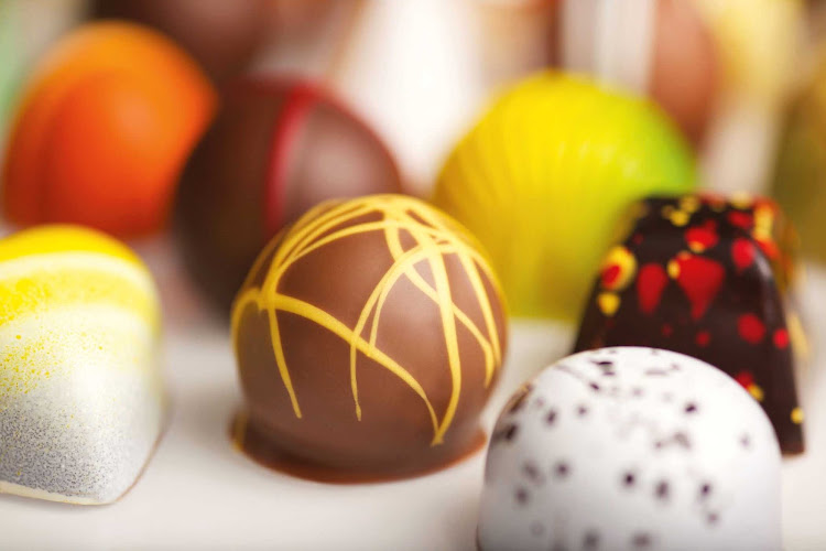 Enjoy assorted chocolates, part of Chocolate Journeys on Princess Cruises. 