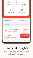 Daypad - Simple Time Tracker application demo screenshot