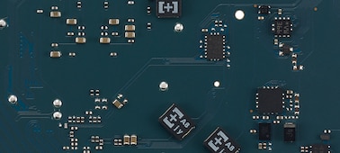 Circuit board featuring high polymer capacitors