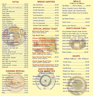 Raja Agencies menu 1