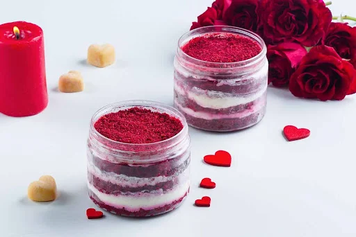 Red Velvet Cake Jar Combo (Pack Of 2) (Large)