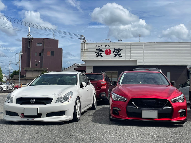 スカイラインのスカイラインv37・紅白コラボ・竹林・カーマインレッド・全国37SKYLINE＆FUGA＆CIMAオフ会に関するカスタム事例の投稿画像3枚目