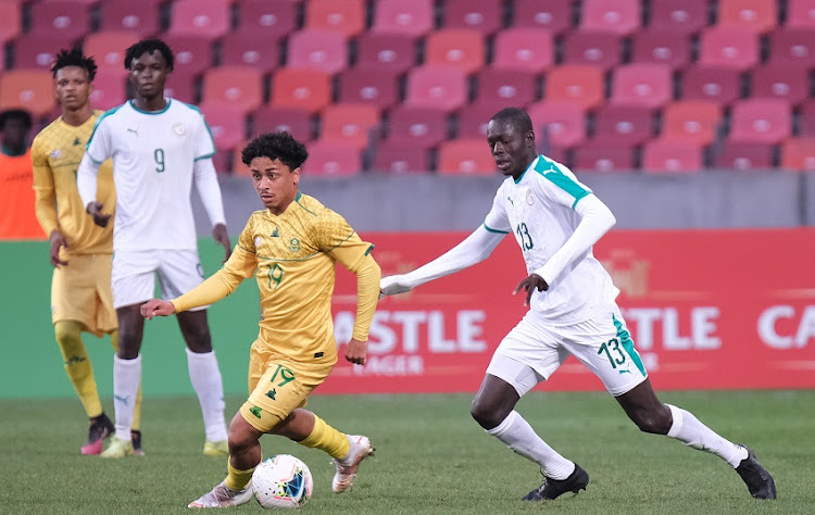 Ethan Brooks during the Cosafa Cup final match between SA and Senegal on July 18 2021.