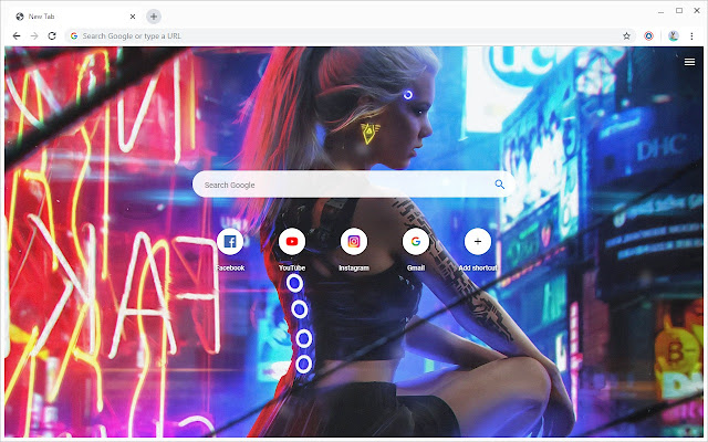 Cyberpunk Girls Wallpapers Nieuw tabblad