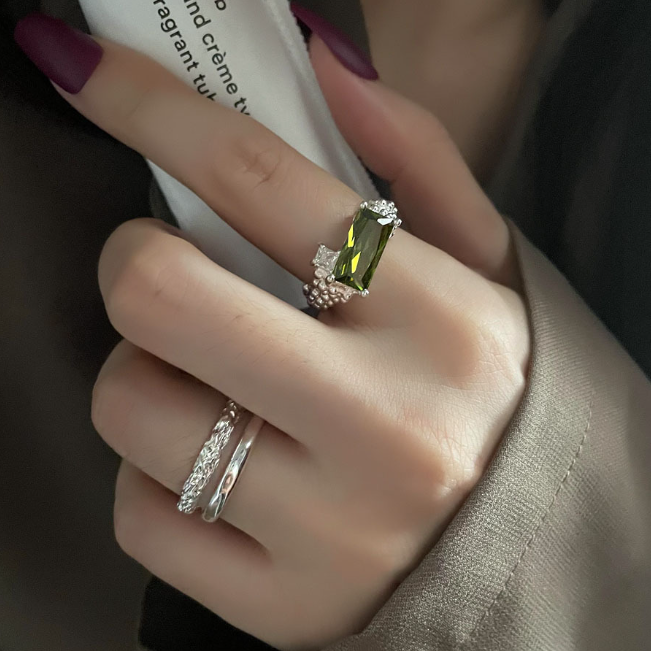 Title 1, Grandmother Green 925 Sterling Zilver Kristal O...