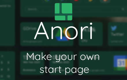 Anori: productivity new tab small promo image