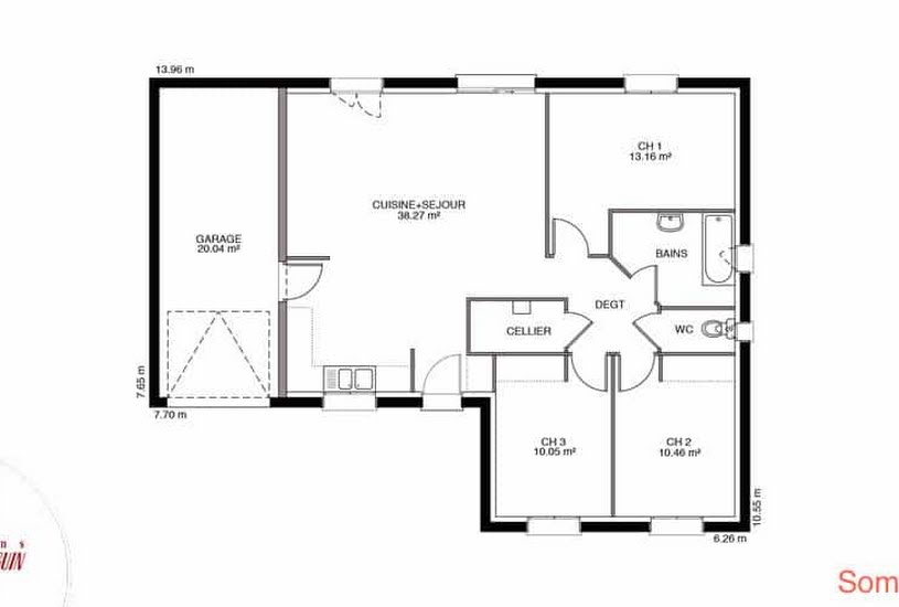  Vente Terrain + Maison - Terrain : 569m² - Maison : 108m² à Arceau (21310) 