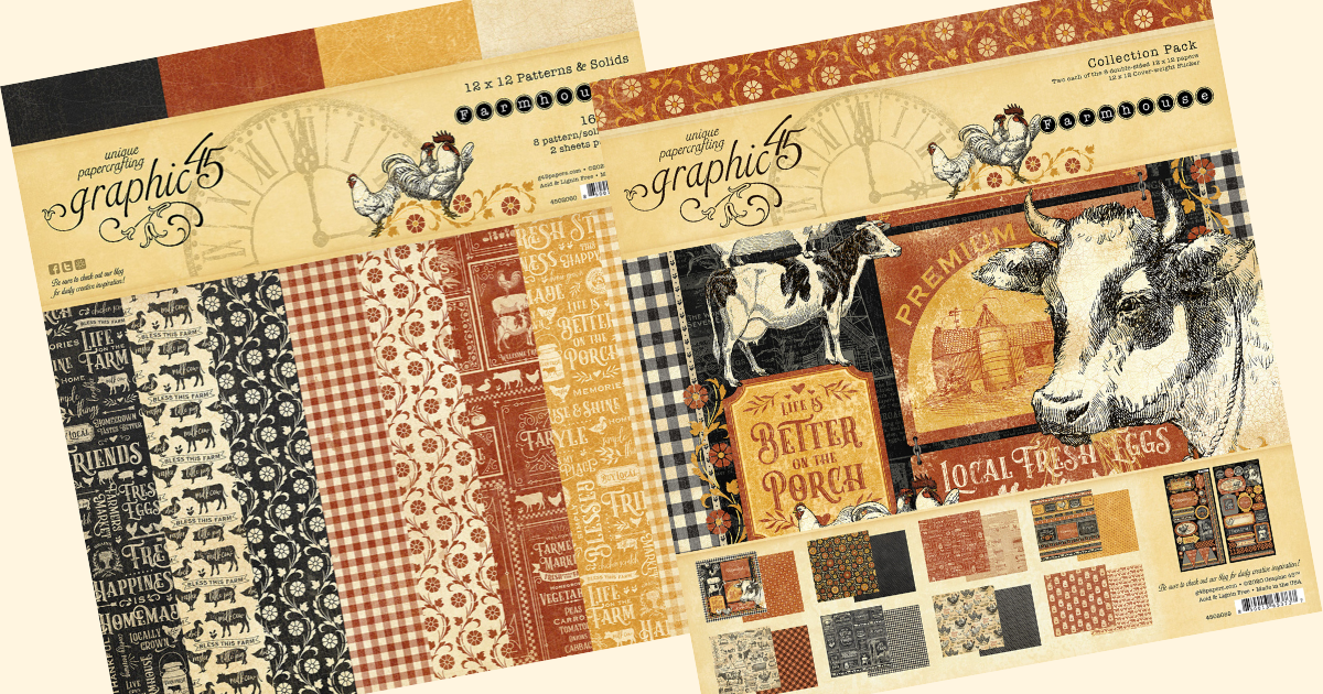 Farmhouse: Winter 2020 Sneak Peeks – Graphic 45 Papers