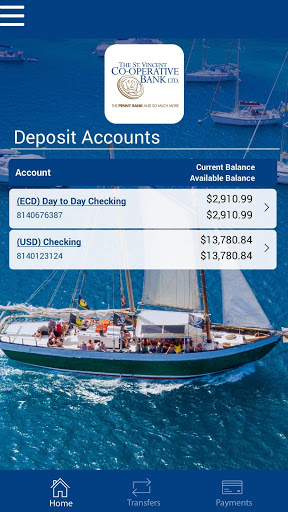 Screenshot St. Vincent Cooperative Bank