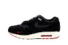 air max 1 premium black/oil grey-university red-sail