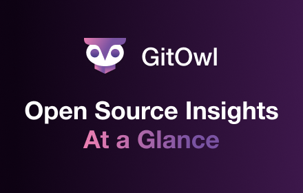 GitOwl - Open Source Insights At a Glance small promo image