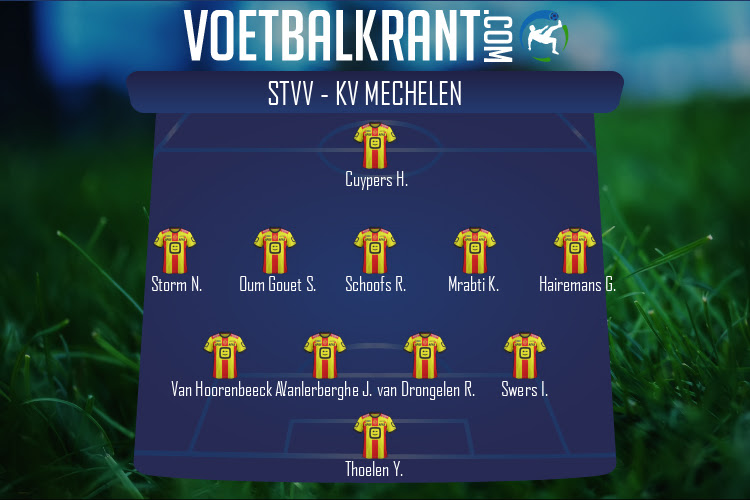 Opstelling KV Mechelen | STVV - KV Mechelen (04/03/2022)