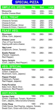 Organic Pizza menu 2