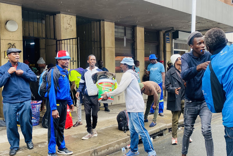 Flood victims from Mountview Hall in Verulam move to the Astra Building in the Durban CBD as part of the provincial government's process of relocating all flood victims from community halls to housing units.