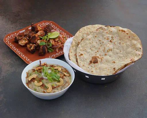 Pottel Haleem(B/L) + Village Chicken Kebab + Tandoori Roti(2)