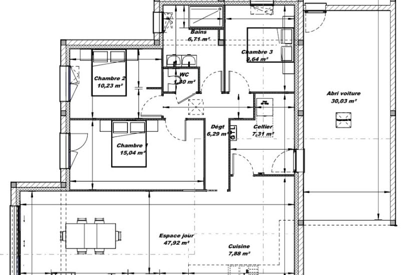  Vente Terrain + Maison - Terrain : 700m² - Maison : 113m² à La Baroche-sous-Lucé (61330) 