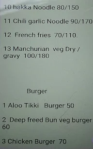 Sanskriti Fast Food menu 1