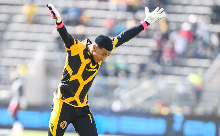 Kaizer Chiefs goalkeeper Brandon Peterson during the DStv Premiership match against Mamelodi Sundowns at Lucas Moripe Stadium on August 9 2023.