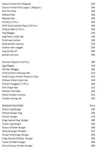 Conty Night menu 2