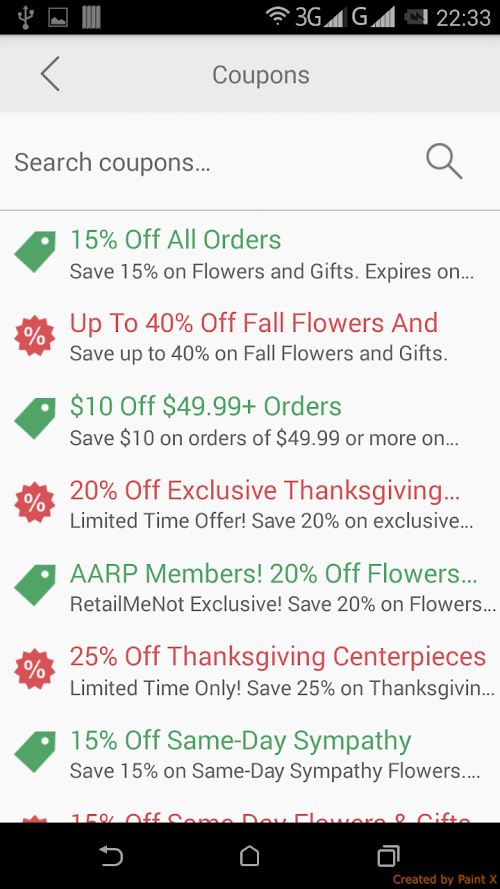 Android application Coupons for Food Lion screenshort