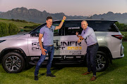 Jan Withaar (left), the winner of the 2023 Toyota Fortuner Challenge.