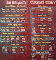 Biryani Lakhnawi menu 1