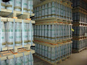 Sarin gas containers. File photo.