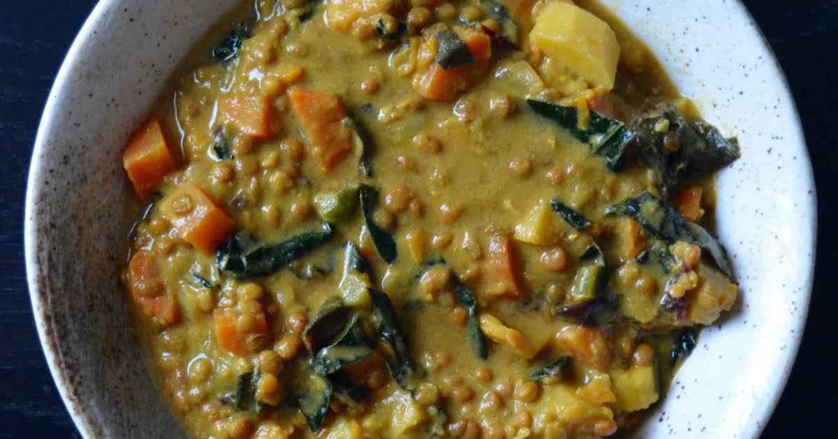 10 Best Coconut Curry Carrot Ginger Soup Lentil Soup with Green Lentil ...