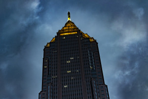 Bank of America Building at night