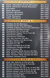 Hyderabadi Biryani Corner menu 5