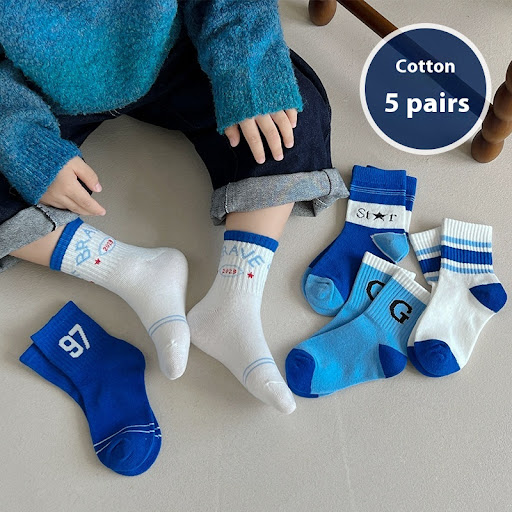 Title 6, Childrens cotton socks for autumn and winter, ...