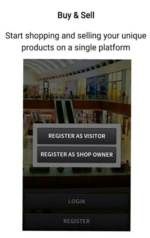 Android application ONE STOP SHOPS MALL screenshort