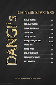 Dangi's Swad Punjab Da menu 1