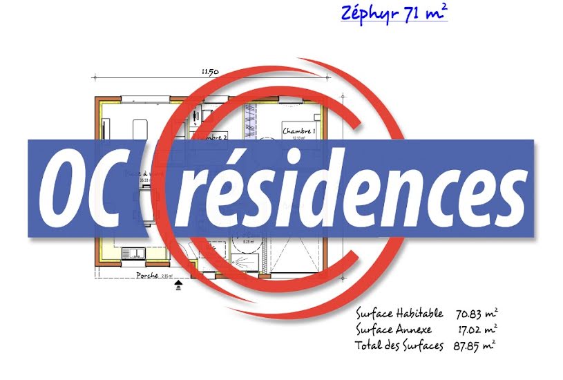  Vente Terrain + Maison - Terrain : 403m² - Maison : 72m² à Saint-Lys (31470) 