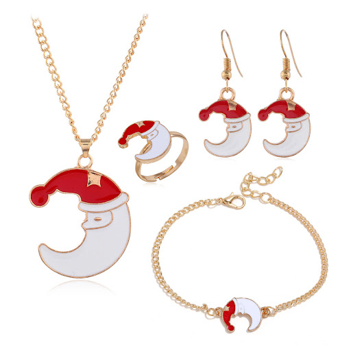 Title 5, Christmas Dripping Old Man Elk Bell Earrings Ne...