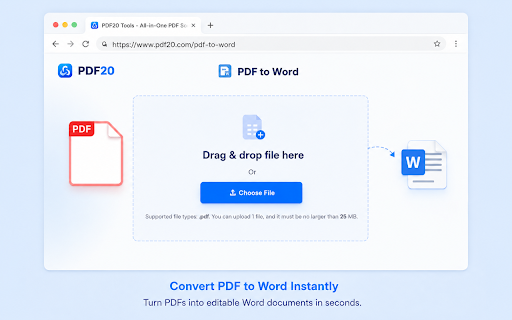 pdf20.com - Online PDF Converter & Tools screenshot 2